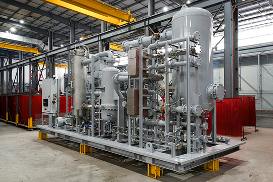 Feed gas compression package